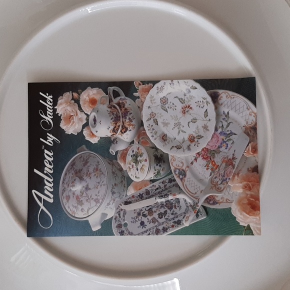 Andrea by Sadek Fine Porcelain Cake Plate/Server - Picture 3 of 4